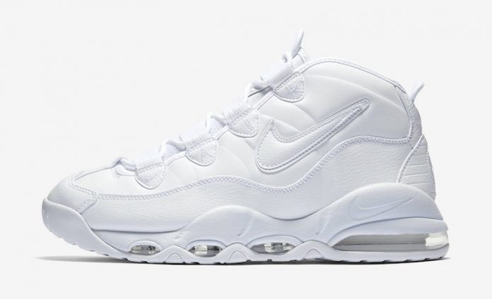 nike uptempo 95 triple white