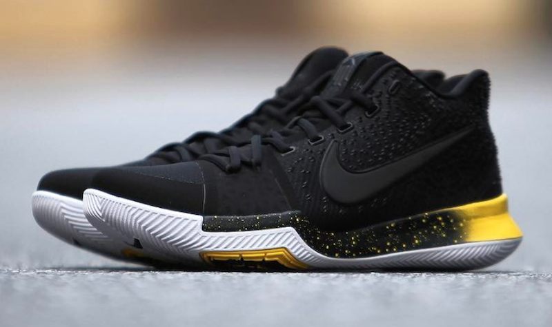 kyrie 3 black and white