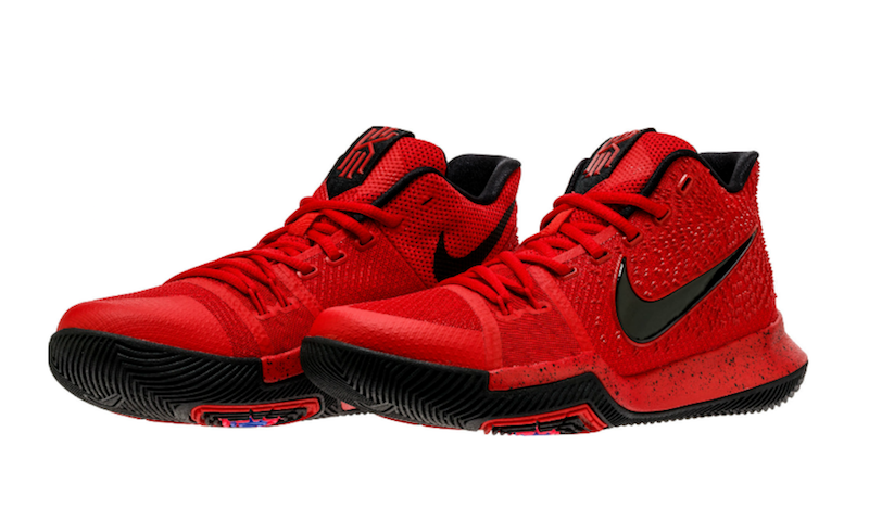 kyrie irving shoes red and black
