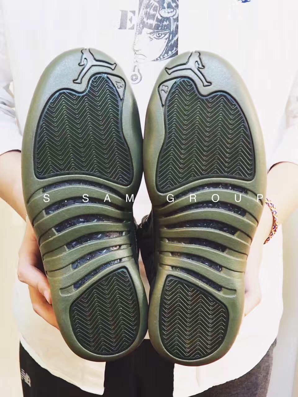 Olive PSNY Air Jordan 12 Release Date Outsole