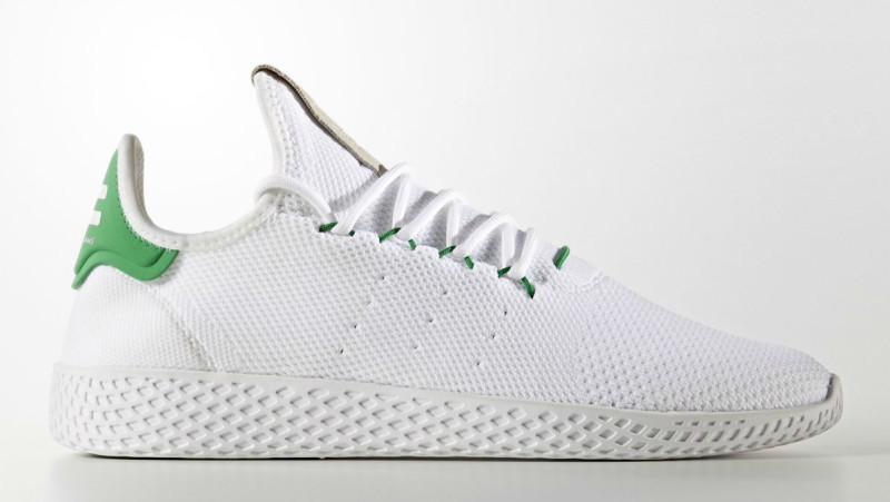 Pharrell adidas Tennis Hu White Green Release Date BA7828