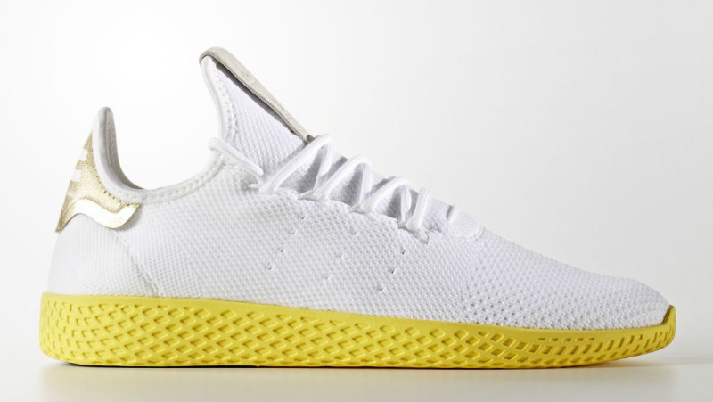 Pharrell x adidas Tennis Hu White Yellow Release Date - Sneaker Bar Detroit