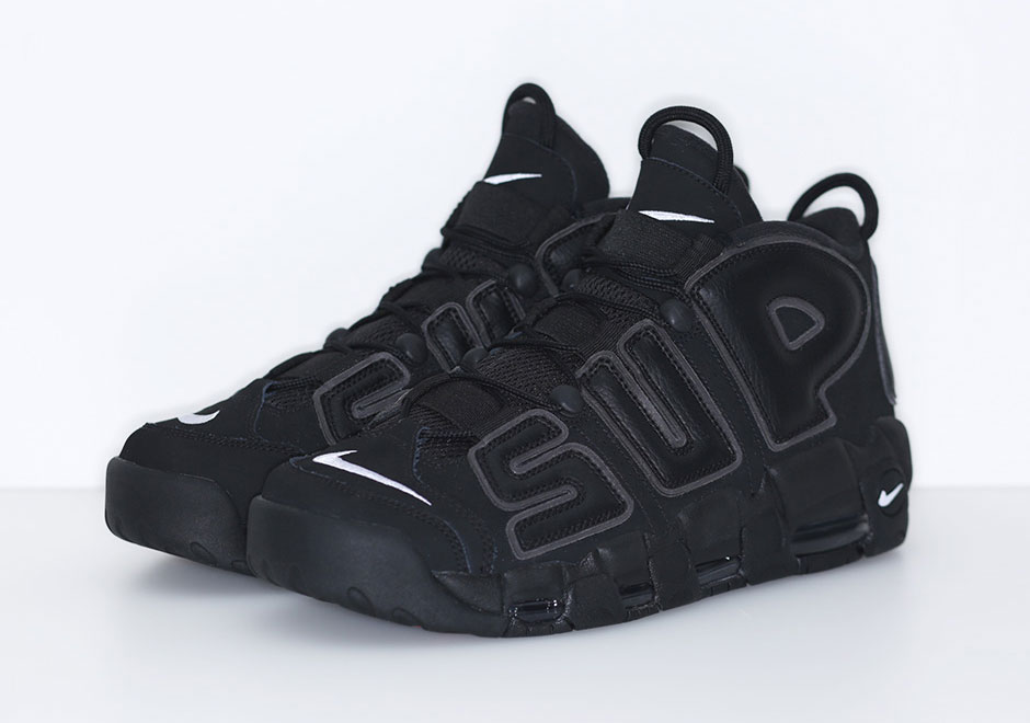 Supreme Nike Air More Uptempo Black Release Date
