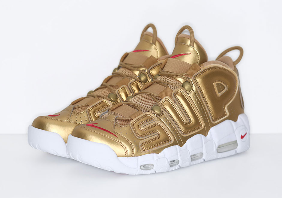 Supreme Nike Air More Uptempo Gold Release Date