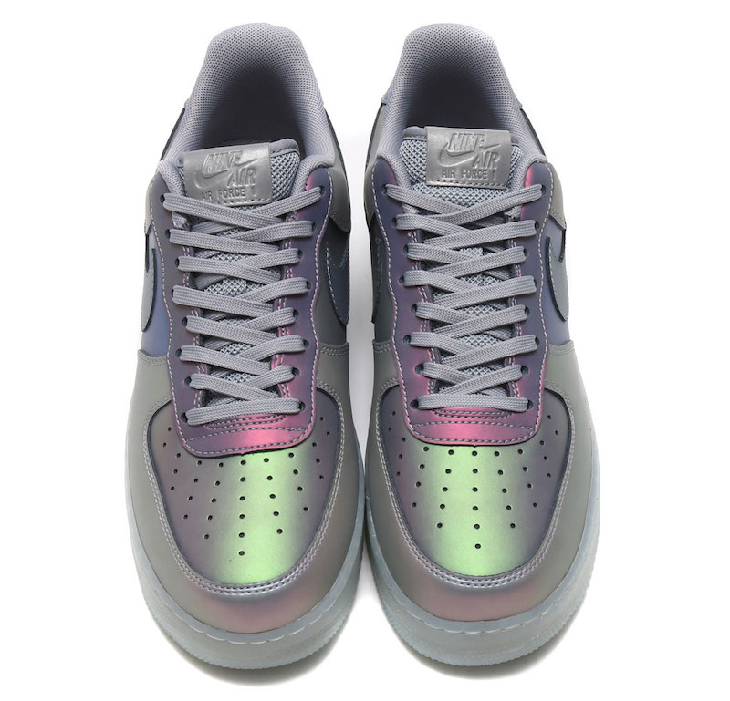 Nike Air Force 1 07 LV8 Iridescent Pack Release Date Anthracite Top