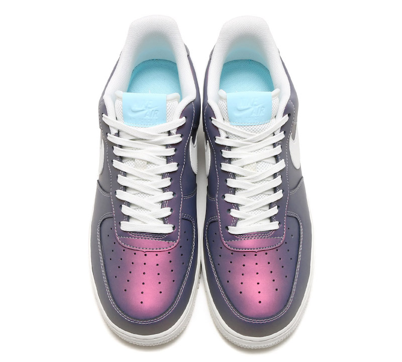 Nike Air Force 1 07 LV8 Iridescent Pack Release Date Still Blue Insole