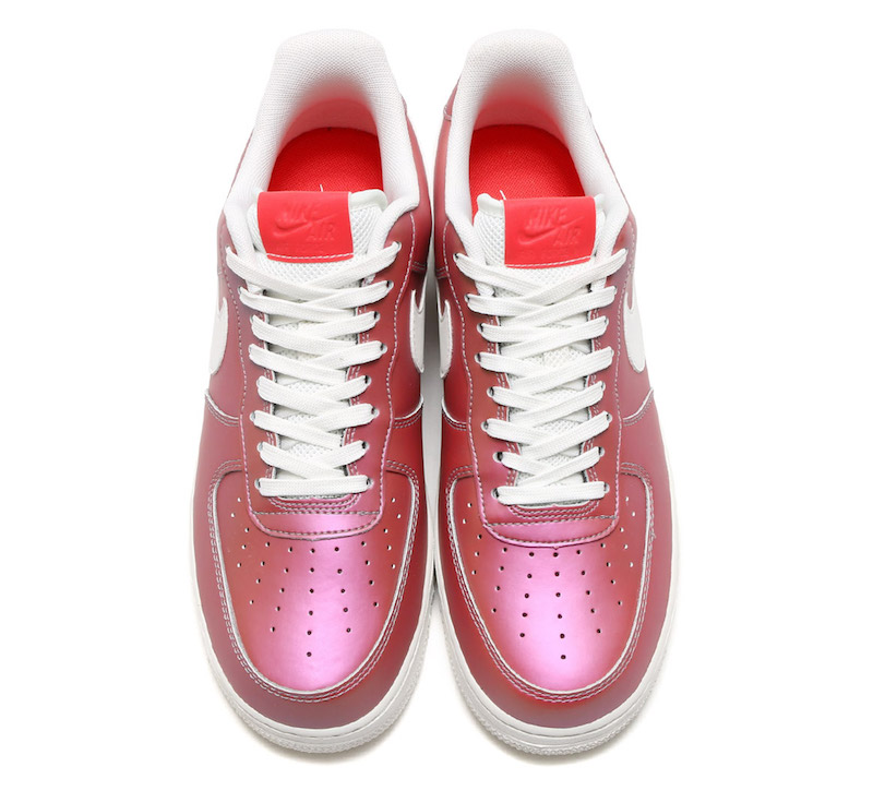 pink holographic air force 1