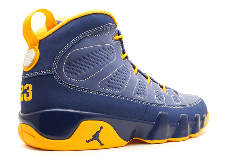 ... Air Jordan 9 Retro \u201cCalvin Bailey\u201d 302370-445 (2012); Quite Nice Jordan  Retro 9 Mens Basketball Shoes White Blue Yellow ...