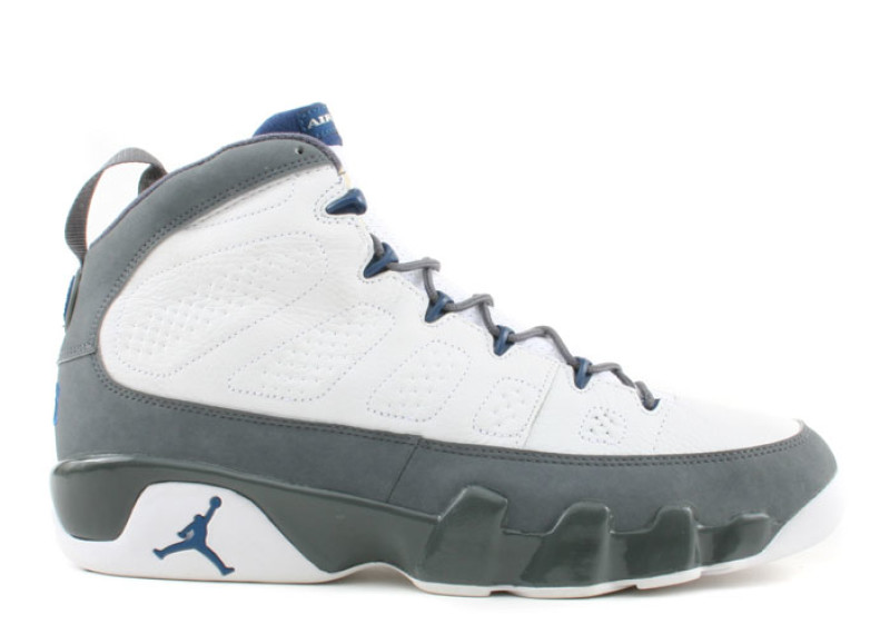 white and grey 9s