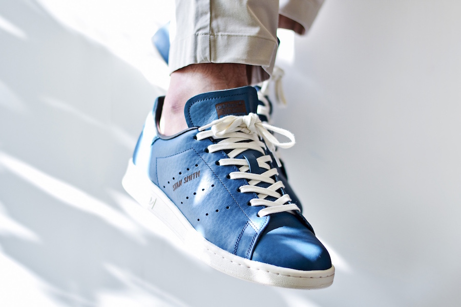 adidas Stan Smith Horween Leather Blue - Sneaker Bar Detroit