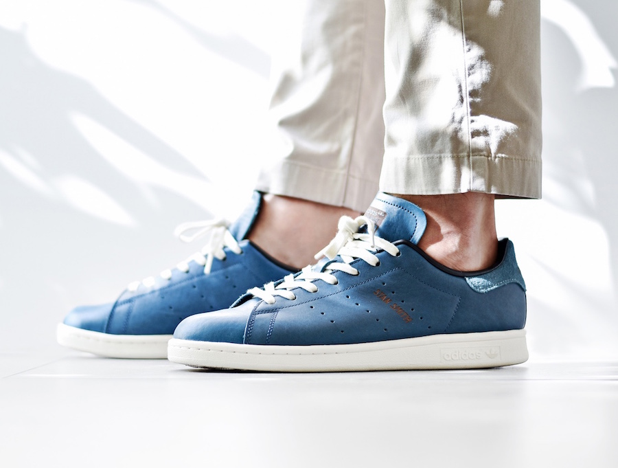 stan smith blue leather