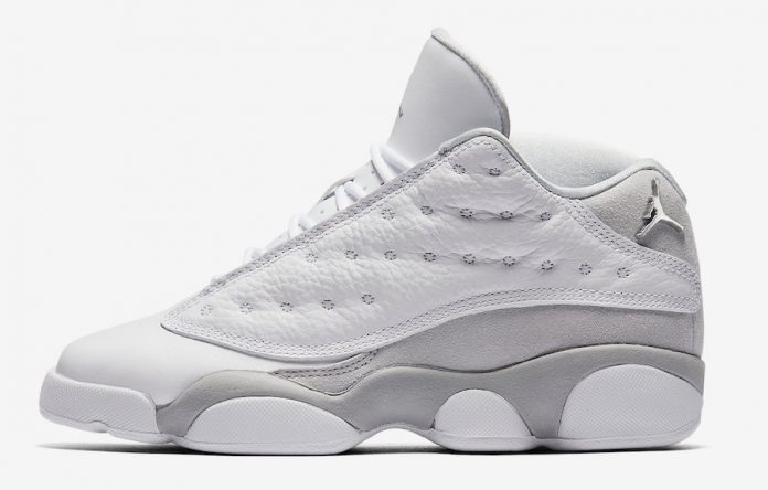 air jordan 13 low pure platinum