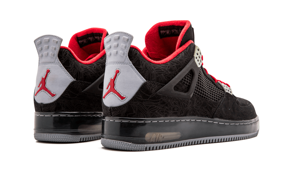 Air Jordan Force IV (AJF 4) - Black - Varsity Red - Cement Grey