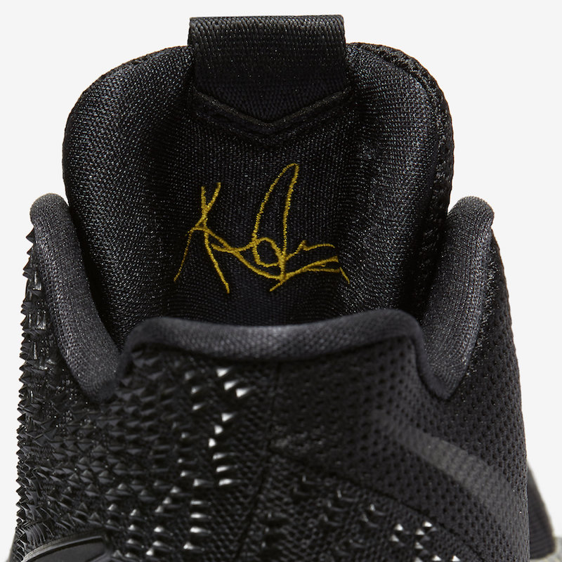 Nike Kyrie 3 Black Yellow 852395-901 Release Date Tongue