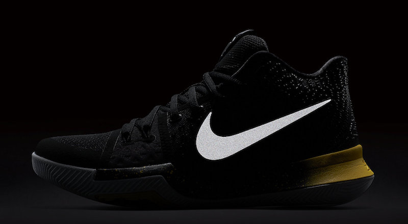 Nike Kyrie 3 Black Yellow 852395-901 Release Date 3M Reflective