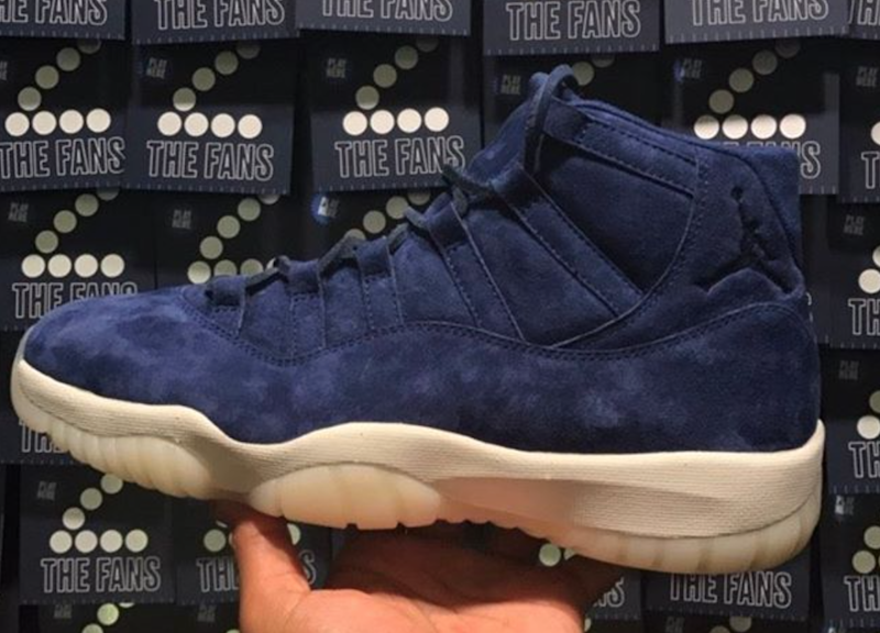 all blue suede 11s