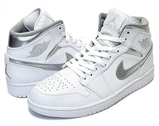 Air Jordan 1 Mid Metallic Silver Release Date - Sneaker Bar Detroit