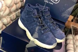 Exclusive Air Jordan 11 “Navy Suede” Celebrates Derek Jeter’s Number Retirement Ceremony
