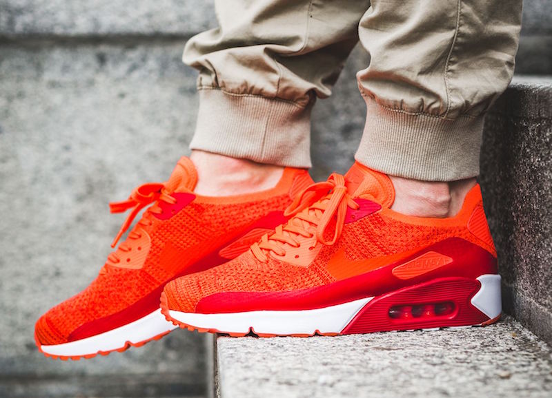 air max 90 flyknit red