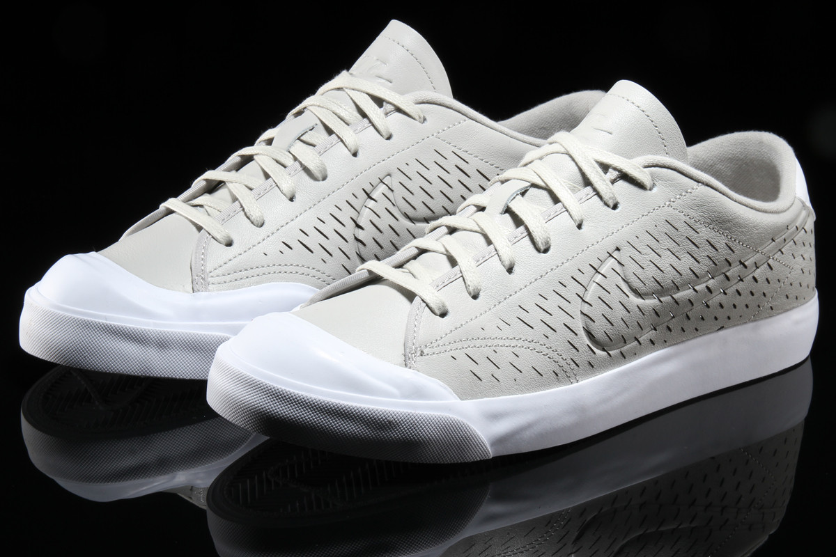 Nike All Court 2 Low Leather Cut Pale Grey