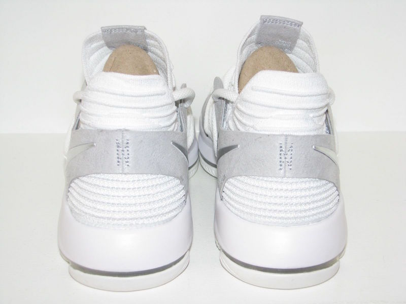Nike KD 10 White Chrome 897815-100 Release Date Heel