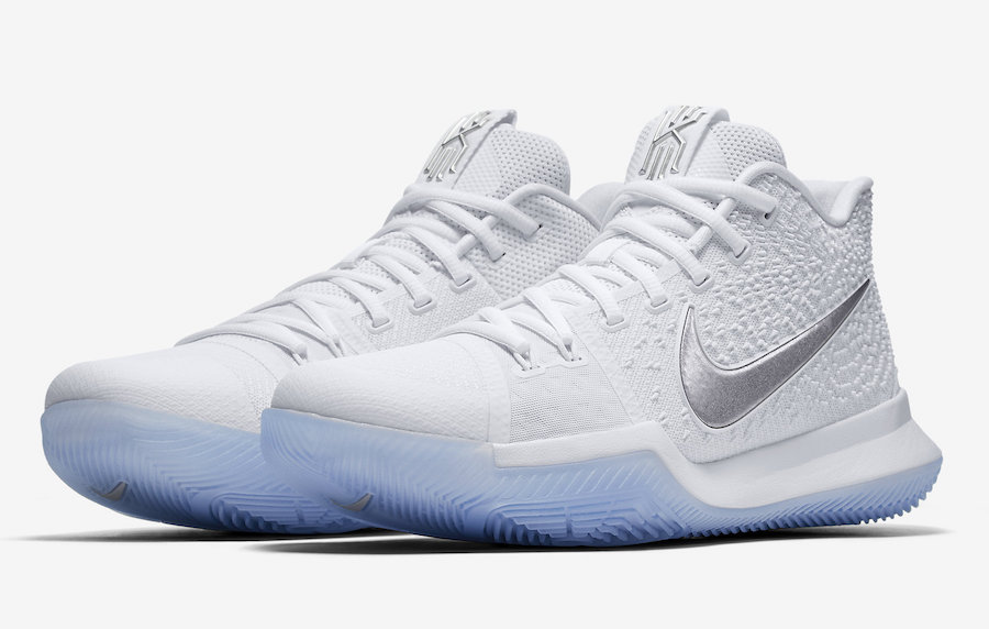  Nike  Kyrie 3 White Chrome Release Date Sneaker Bar Detroit