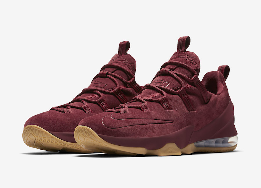 Nike LeBron 13 Low Team Red Gum Release 