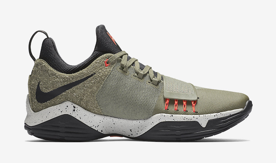 Nike PG 1 Elements Color: Medium Olive/Black Style Code: 911085-200 Release Date: June 16, 2017 Price: $110
