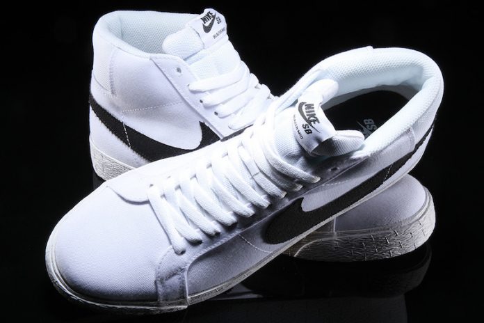 nike blazer low white gum