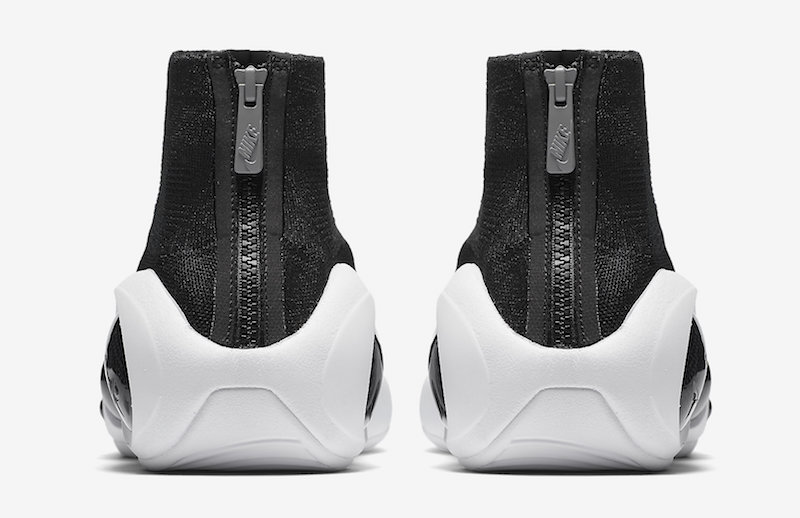 Nike Zoom Flight Bonafide OG Black White Release Date Heel