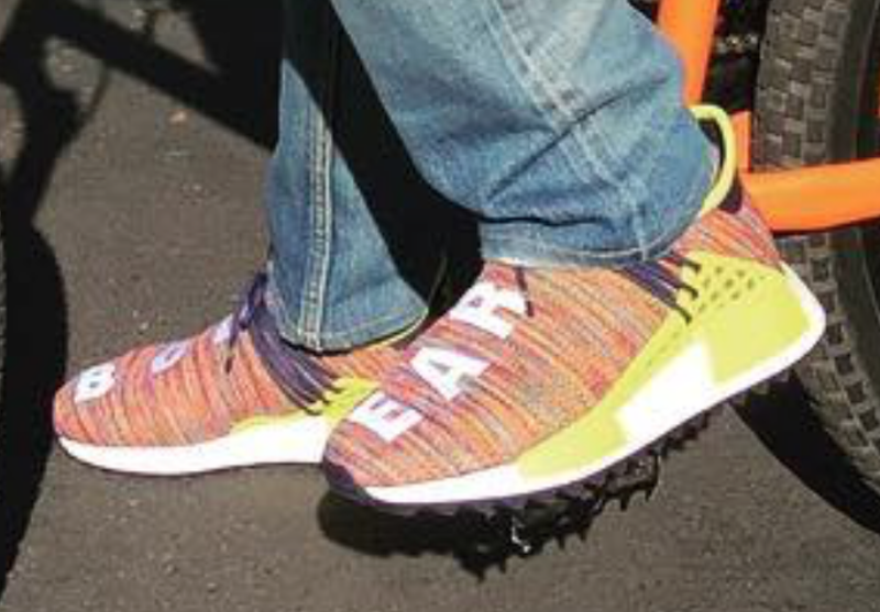 Pharrell Spotted In Unreleased Adidas NMD 'Human Race' Sneakers