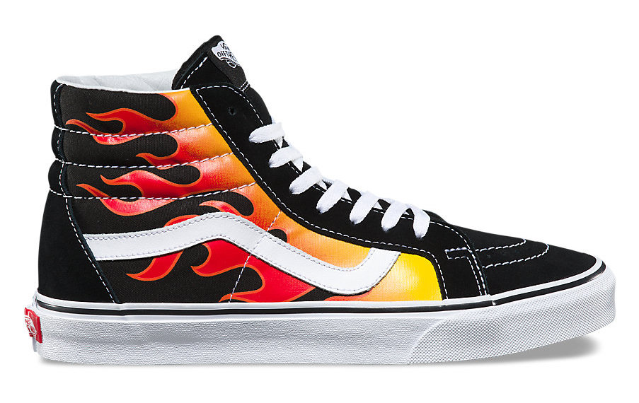 classic vans with flames
