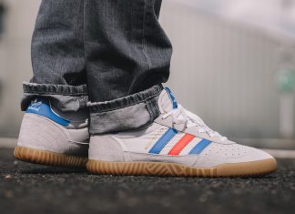 adidas Indoor Super Clear Onix Blue Red
