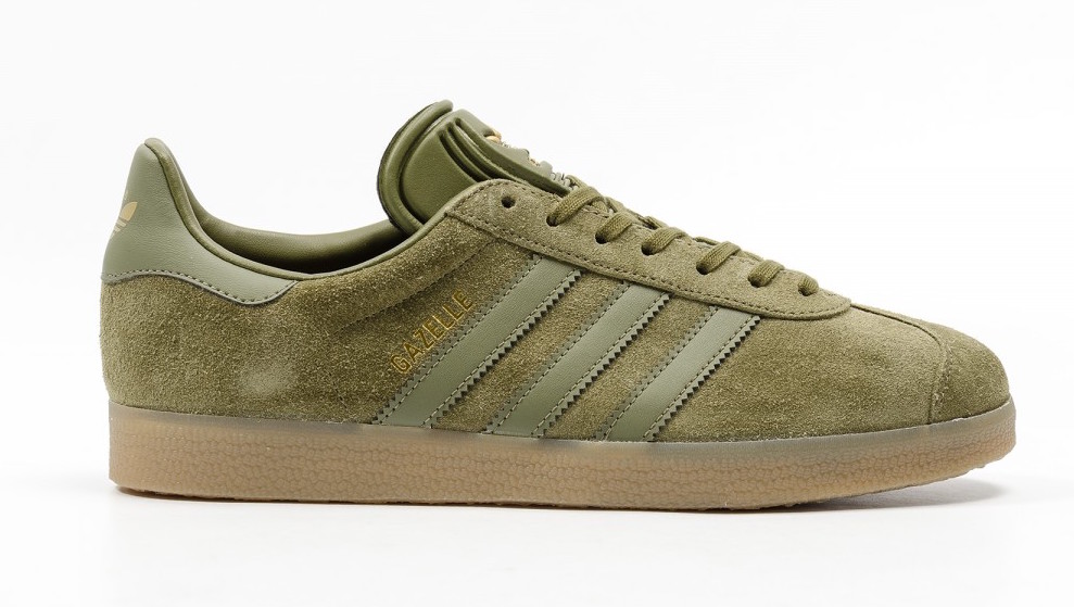 Adidas gazelle shop olive cargo gum