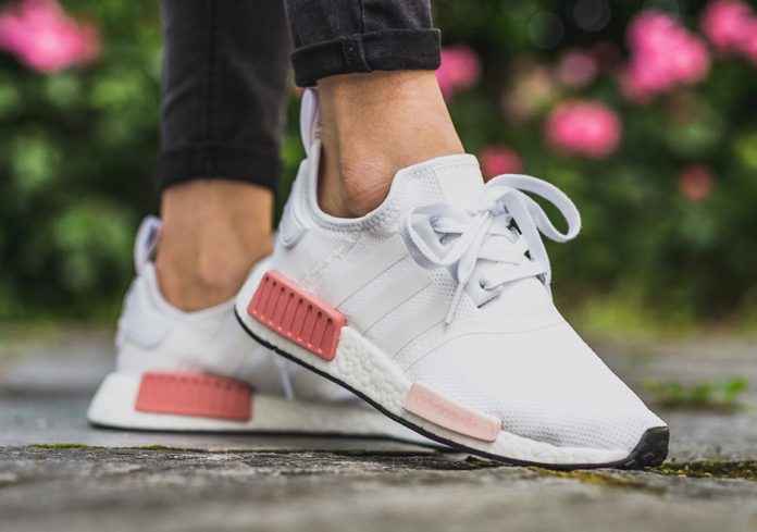 adidas nmd r1 white and pink womens 