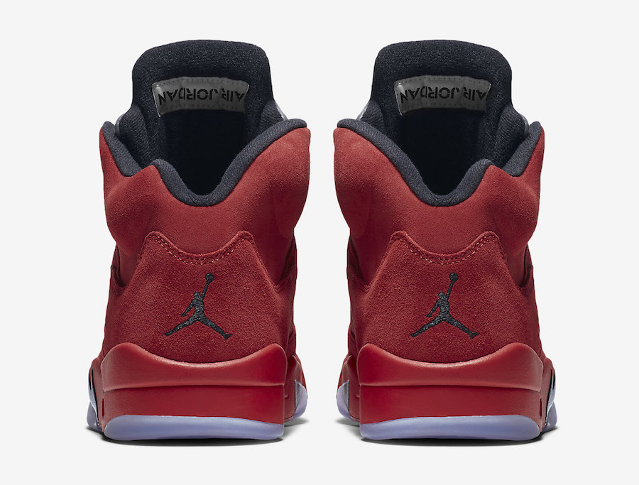 Air Jordan 5 Flight Suit Red Suede Release Date