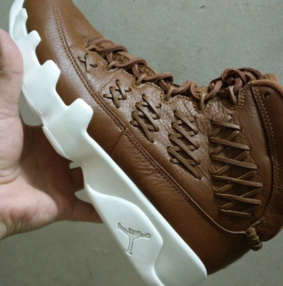 Air Jordan 9 Brown Leather Baseball Glove 