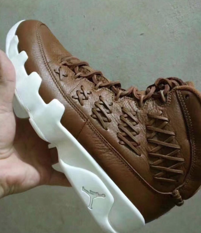 jordan 9 baseball glove brown