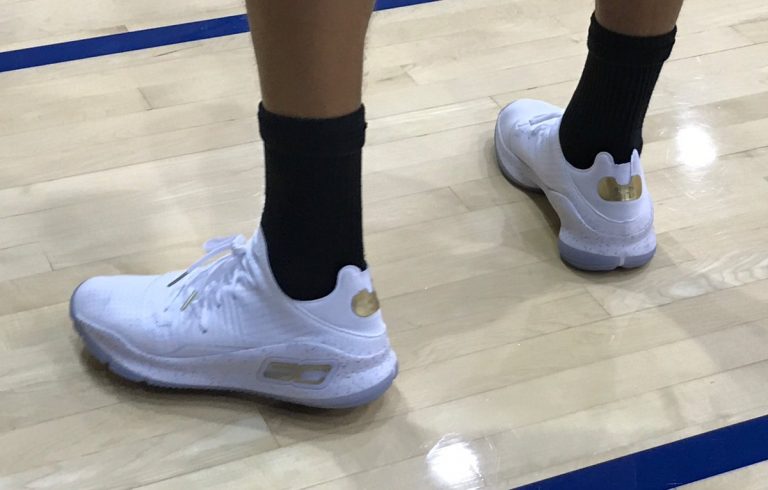 UA Curry 4 Low Chef White Gold - Sneaker Bar Detroit