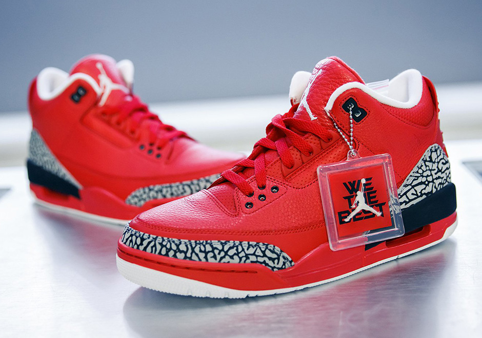 DJ Khaled Air Jordan 3 Grateful Red Black Cement Grey