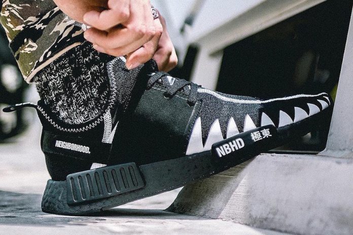 neighborhood-adidas-nmd-on-feet NEIGHBORHOOD adidas NMD Black Boost