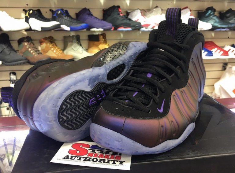 nike foamposite eggplant 2017