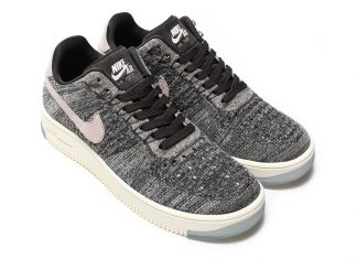 Nike Air Force 1 Flyknit Low Oreo Silt Red