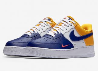 Nike Air Force 1 Low Mini Swoosh FC Barcelona Color: Deep Royal Blue/University Gold-University Red Style Code: 823511-404 Release Date: Summer 2017