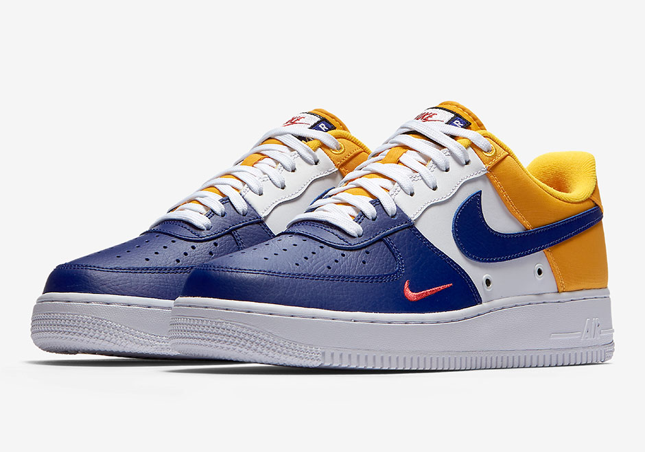 nike air force 1 low blue and yellow