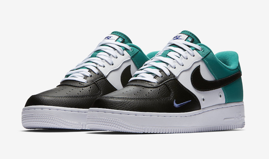 green and black air force 1s