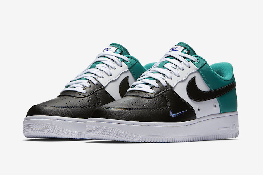 air force ones with green swoosh