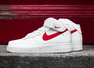 Nike Air Force 1 Mid 07 Sail University Red