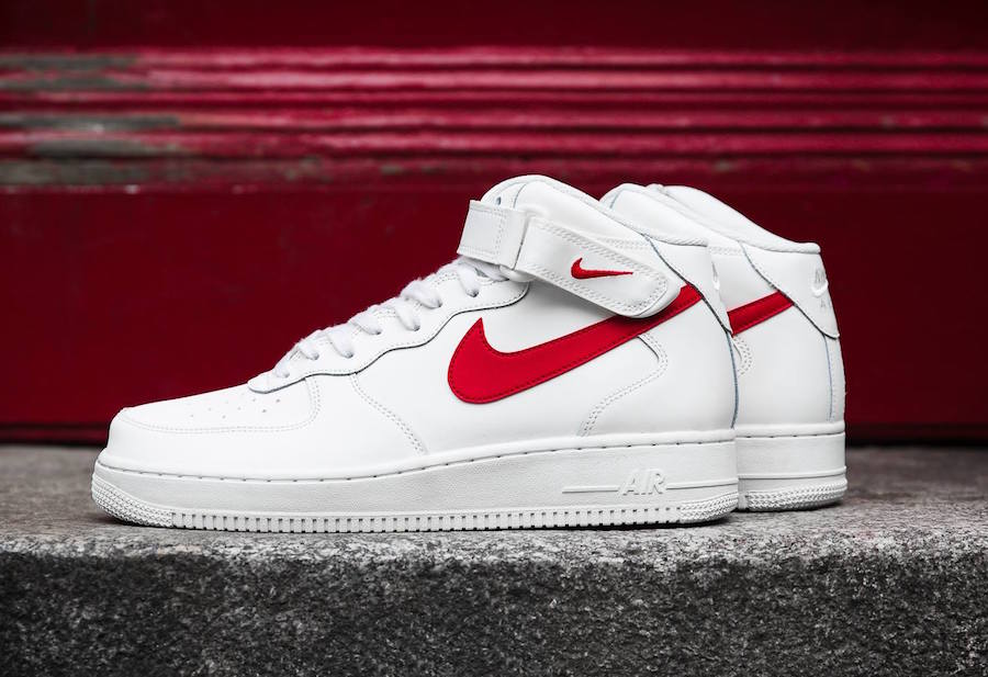 nike air force 1 mid 07 red