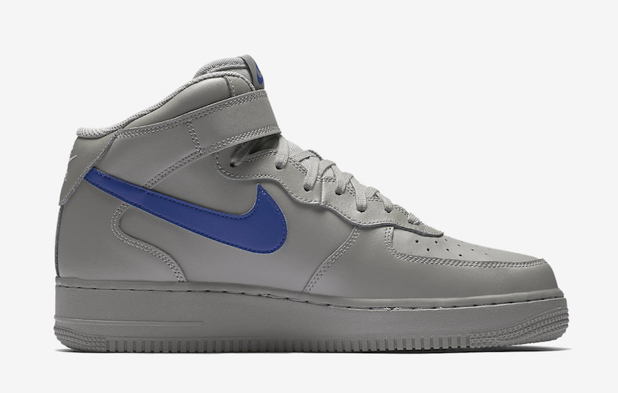 Nike Air Force 1 Mid Dust Grey Royal Blue - Sneaker Bar Detroit
